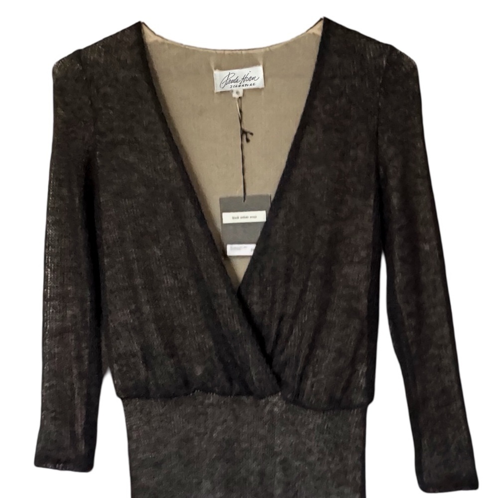 PAULA HIAN • Black Mohair Sweater Dress